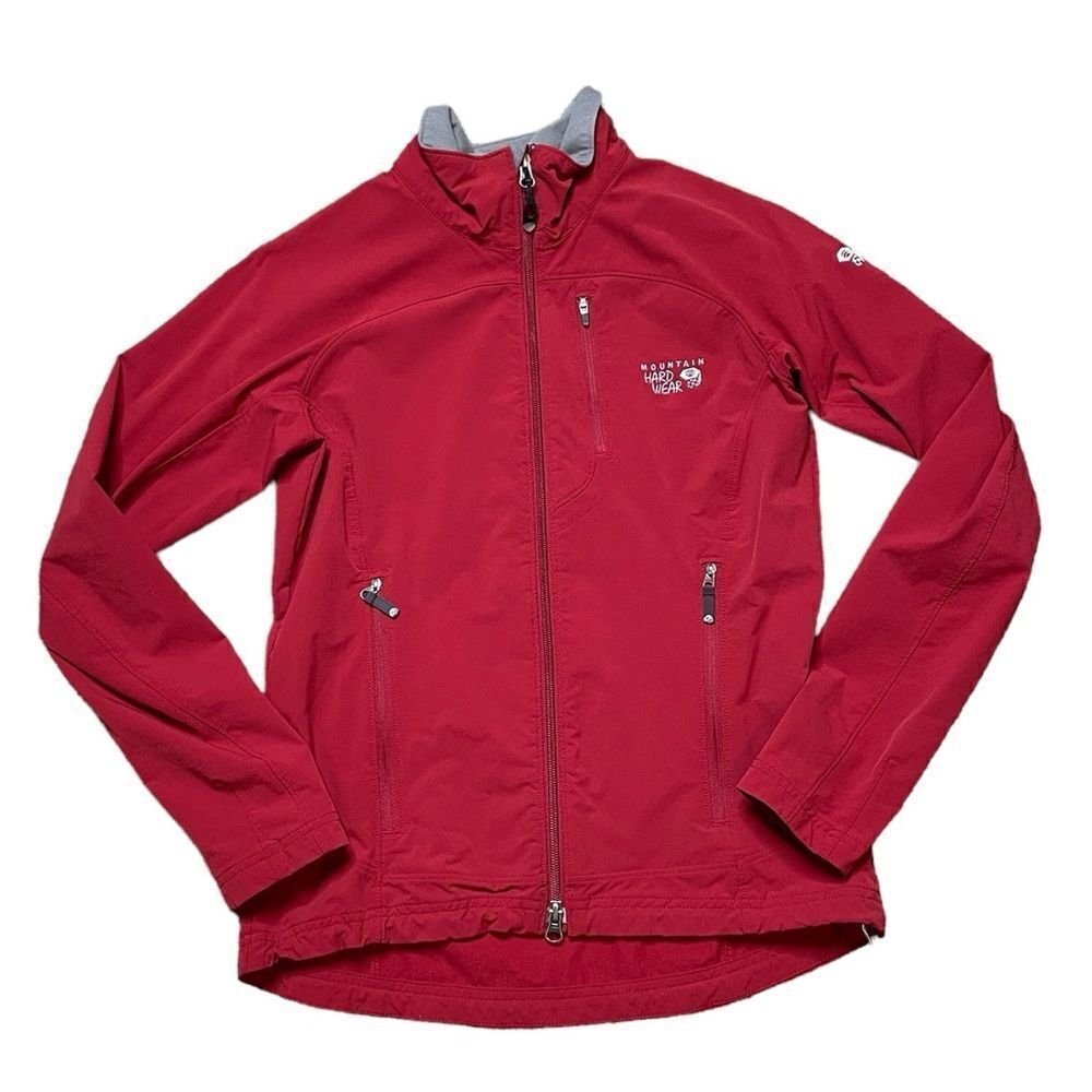 Mountain Hardwear Softshell Rain Jacket Red Size Small